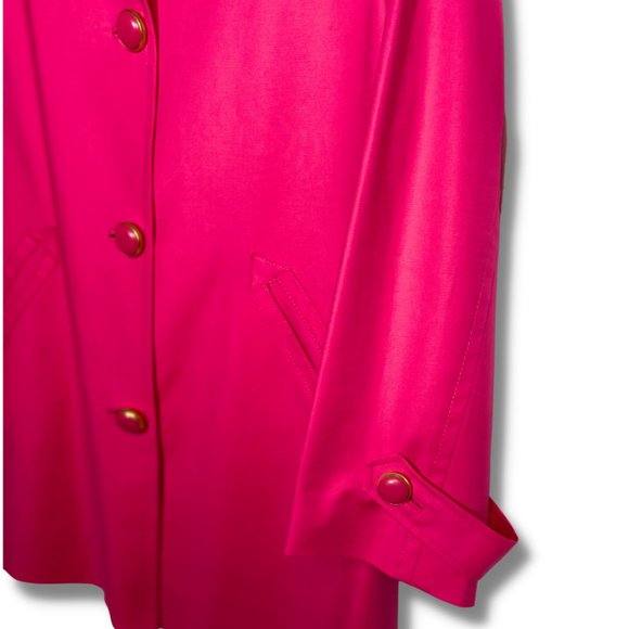 Jones New York Signature Woman - Swing Coat - Stretch - Fuchsia - 1x - Picture 5 of 6